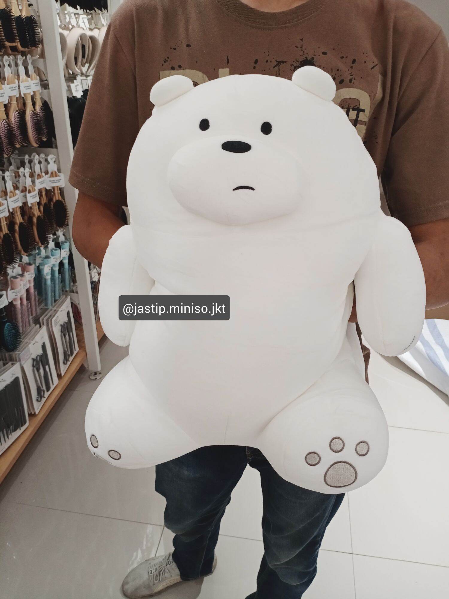 miniso ice bear stuff toy