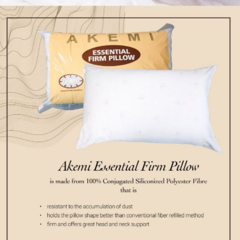 akemi essential firm pillow