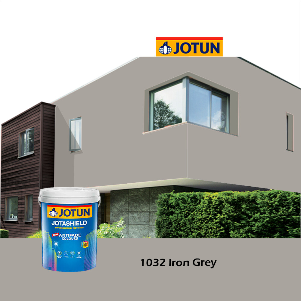 15l Jotun Jotashield Antifade Colours White Colour Iron Grey Exterior Wall Paint Outdoor Cat Dinding Luar Rumah Warna Kelabu Littlethingy Lazada