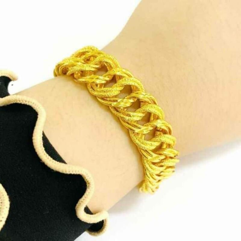 Cop916bracelet 999 9 Bangkok Gold Plated Coco 1cm Rantai Tangan Coco Sajat Lazada