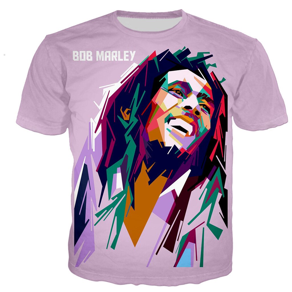 UBUB Rapper Bob Marley T-Shirt Uomo/Donna 3D Bob Marley T-Shirt Stampata Top Casual da Strada in Stile Harajuku UBUB Rapper Bob Marley T-Shirt Uomo/Donna 3D Bob Marley T-Shirt Stampata Top Casual da Strada in Stile Harajuku