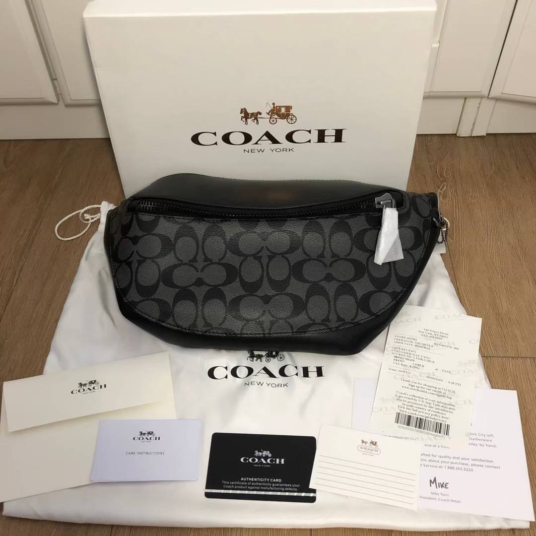 coach pouch bag men