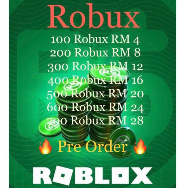 How Much Does 1000 Robux Cost In Malaysia - how much is 400 robux in malaysia
