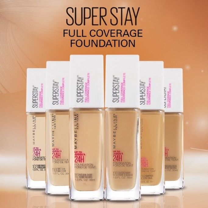 maybelline superstay 24h full coverage foundation 10 ivory