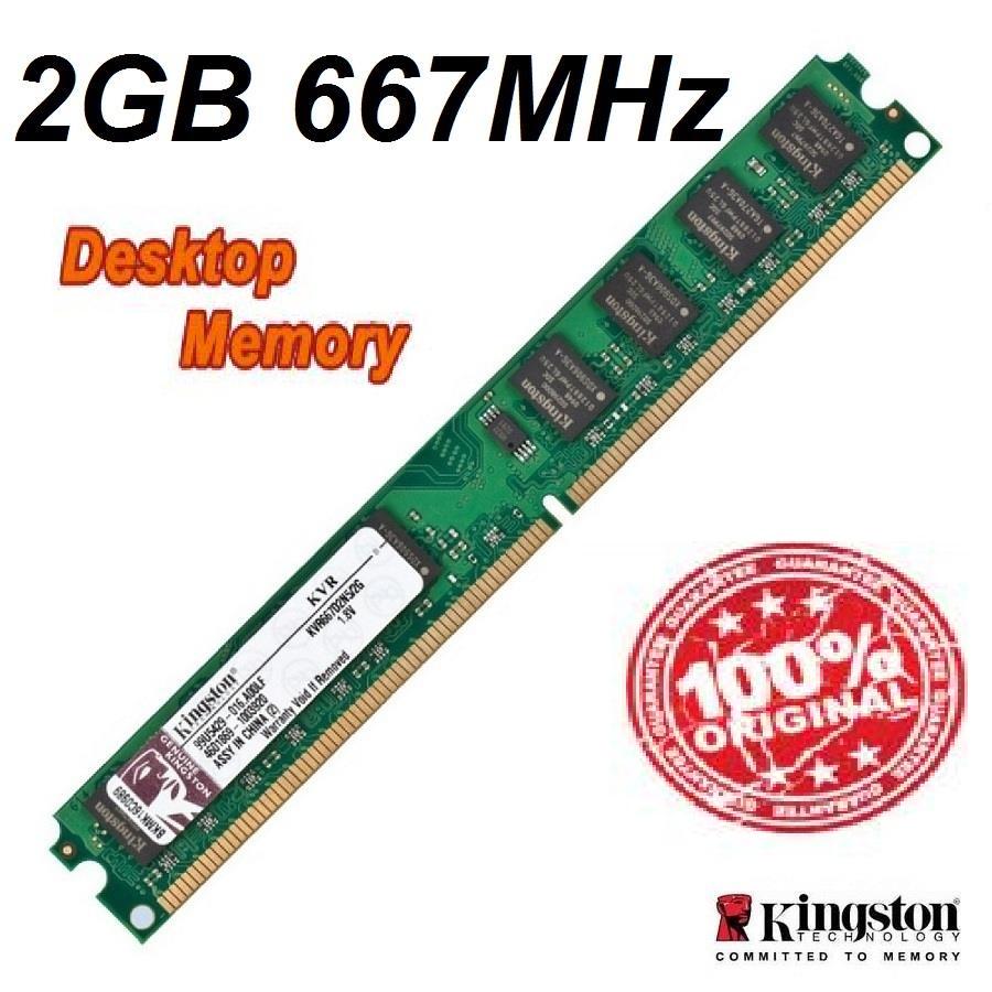 RAM KINGSTON DDR2 667MHz 2GB. RAM KINGSTON DDR2 667MHz 2GB. Asli .
