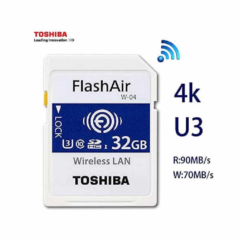 Toshiba FlashAir W-04 32 GB SDHC Class 10 Memory Card 