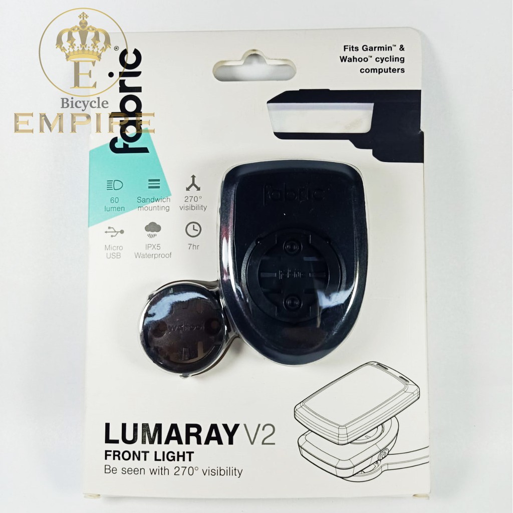 fabric lumaray v2 gps mount front bike light