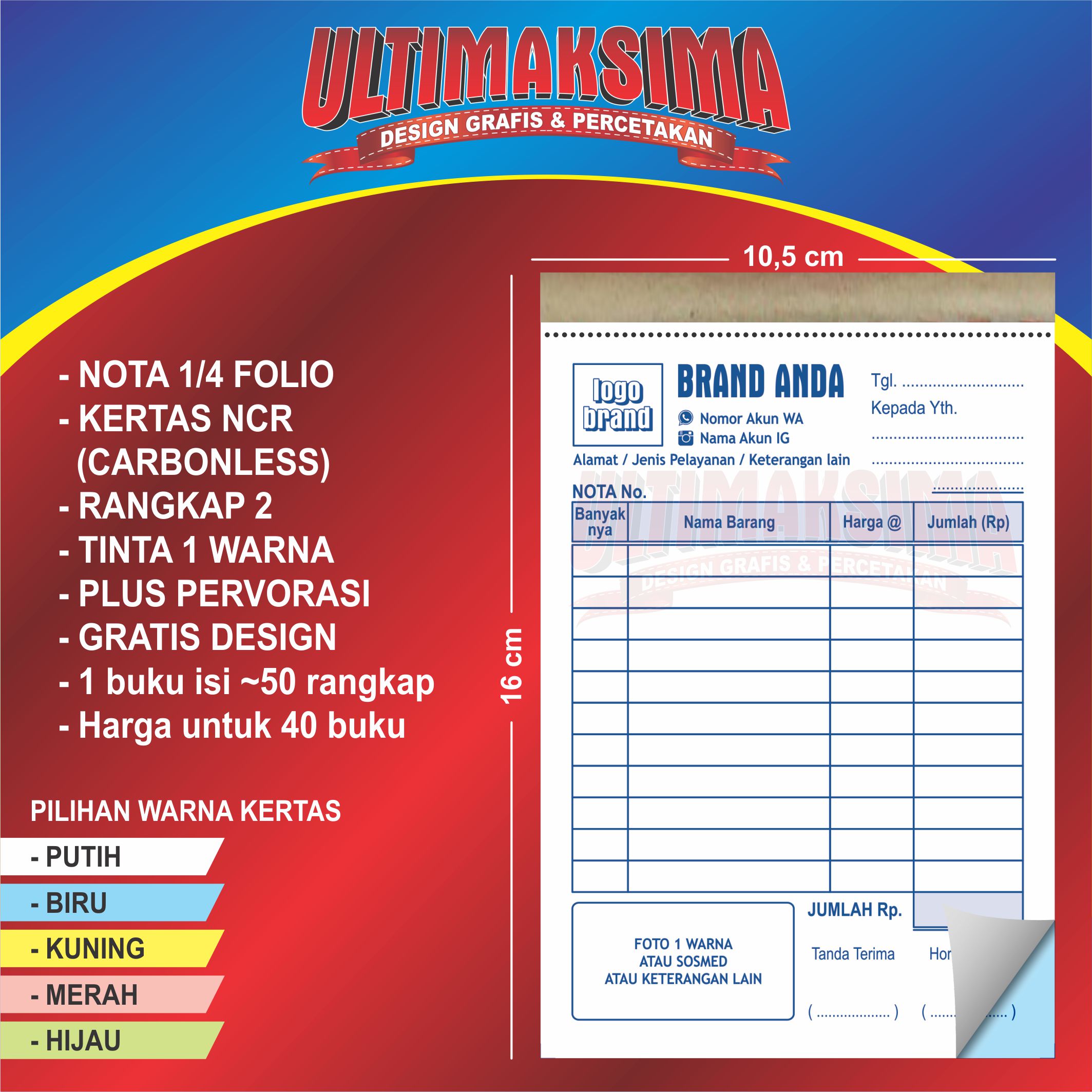 Harga Nota Custom 1 2 Terbaru Desember 21 Biggo Indonesia