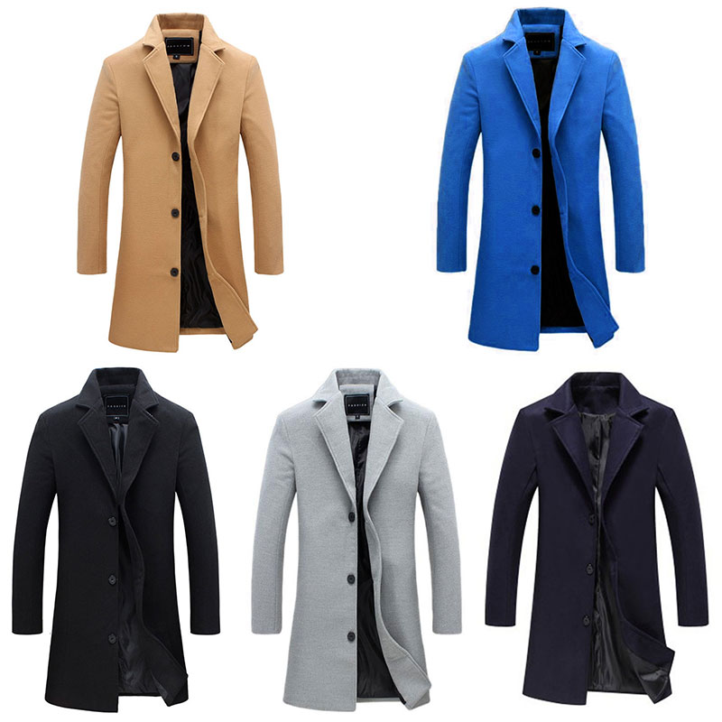 long woolen coat for men