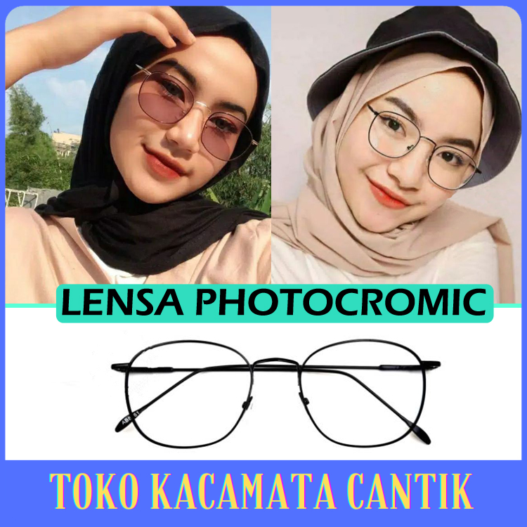 Kacamata gaya wanita hijab 2021