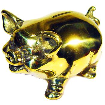 存钱筒 金猪