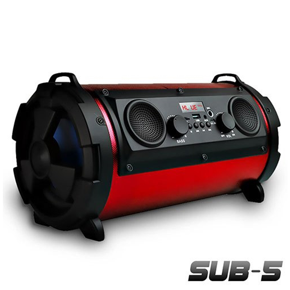 【长江】 sub-5《5吋重低音炮》蓝牙音响红色