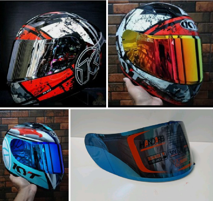 visor iridium gold kyt rc7