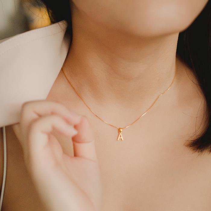 Harga Initial Necklace Sterling Terbaru 