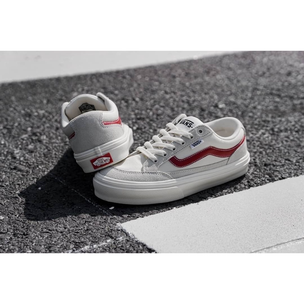 vans falken cream red