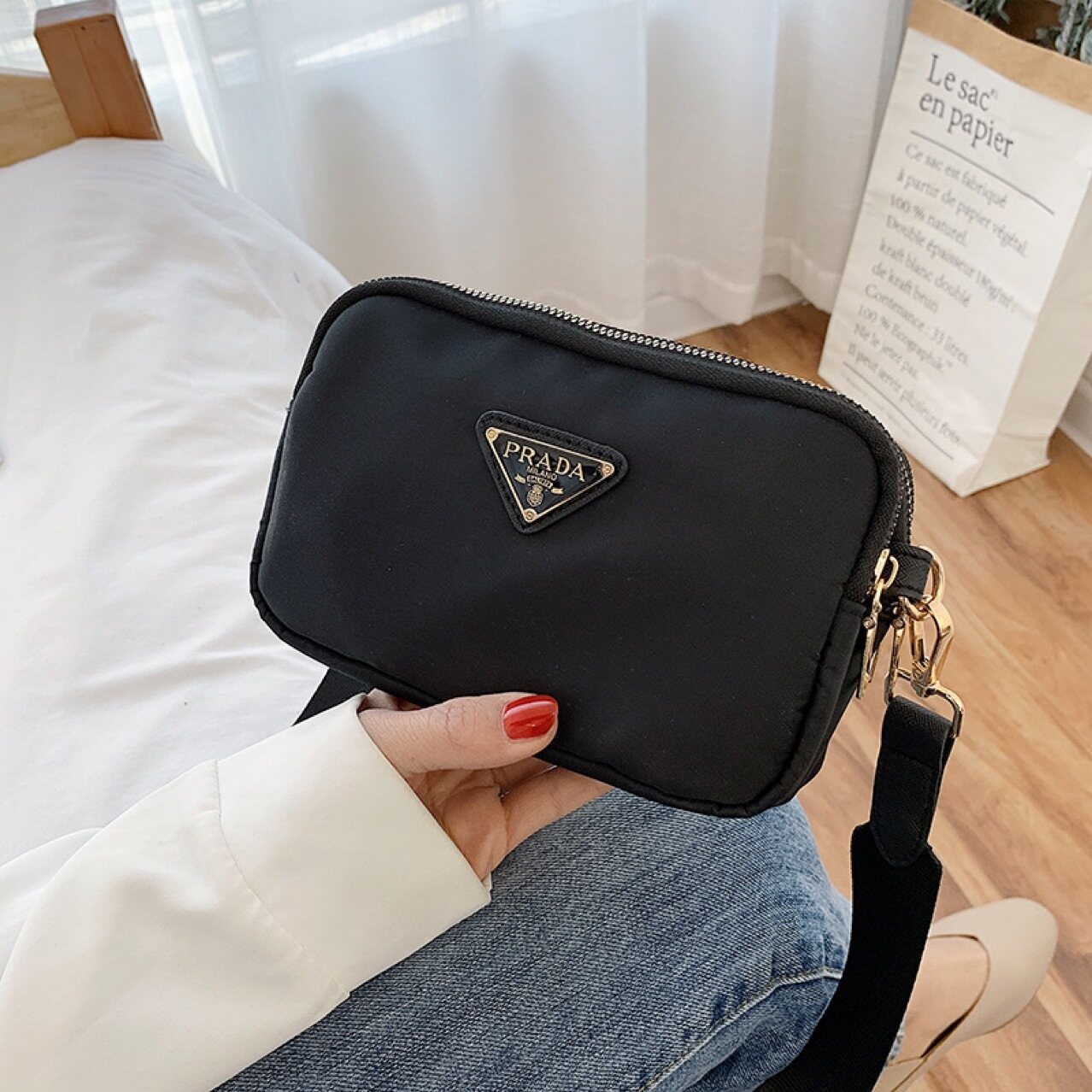 prada sling pouch