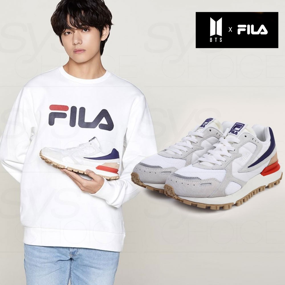 blue fila sneakers