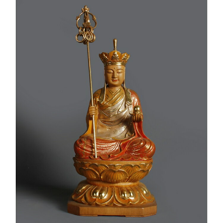 3尺 连台帽地藏王菩萨(彩金)