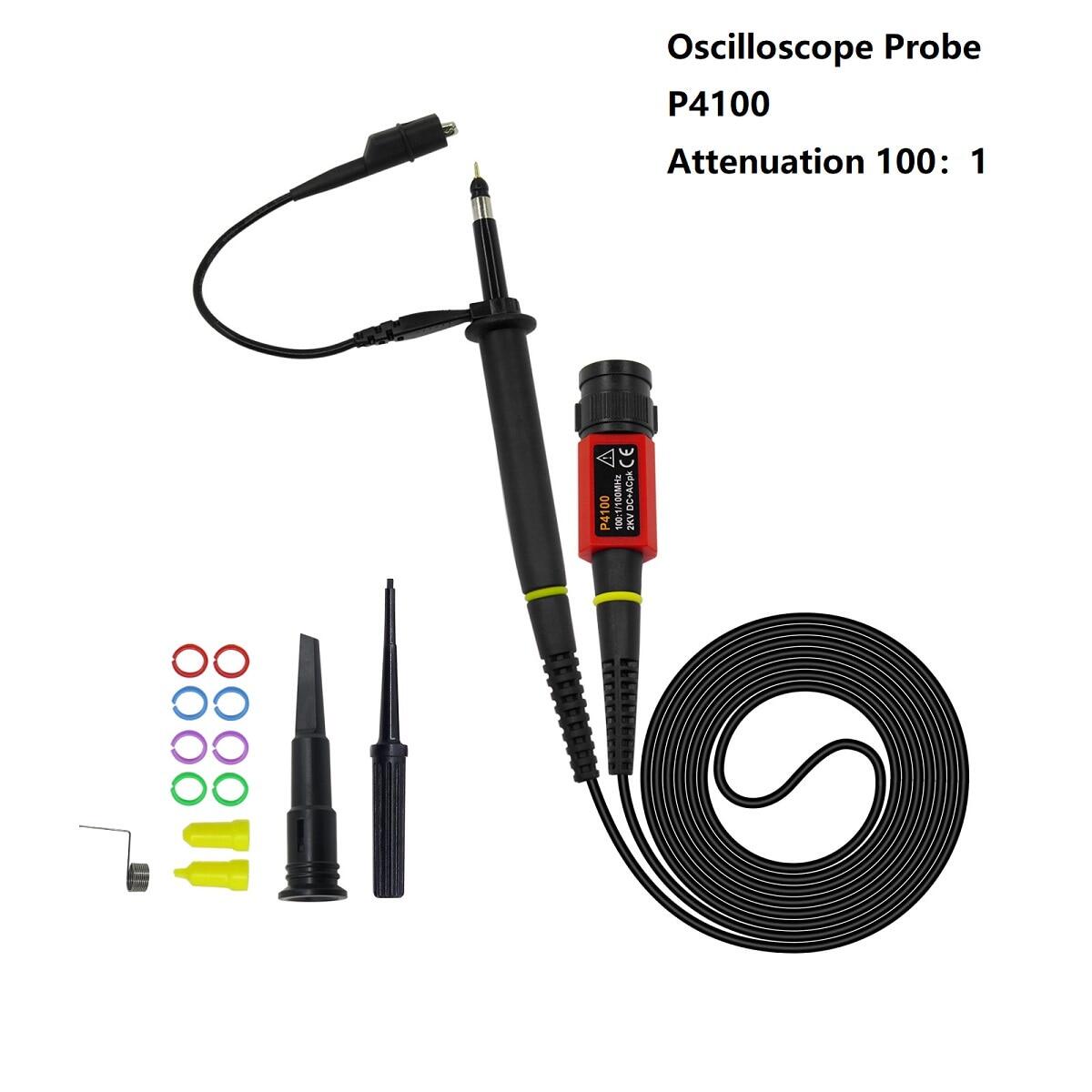 P7100 100MHz-300MHz Oscilloscope Scope Test Probe 3.5NS BNC Clip Cable Leads Kit 