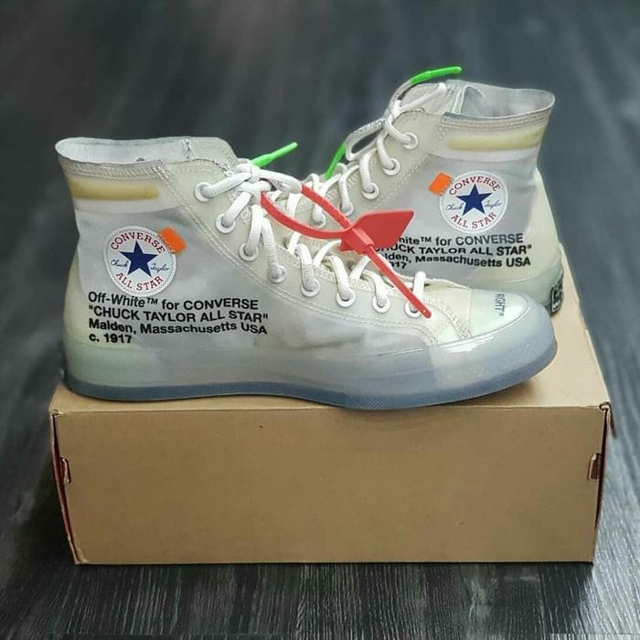 off white x converse clear