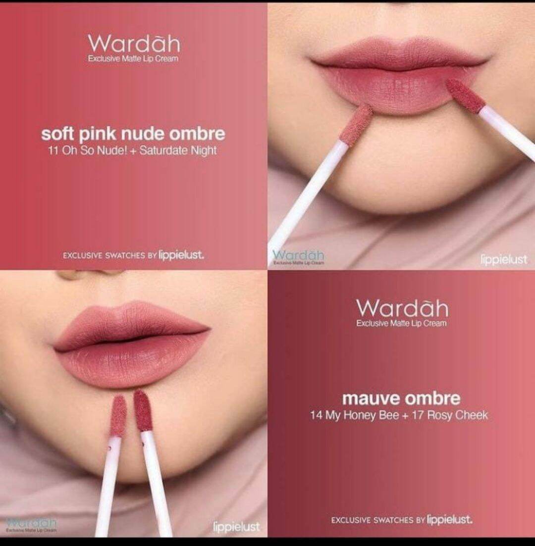 lip cream wardah ombre