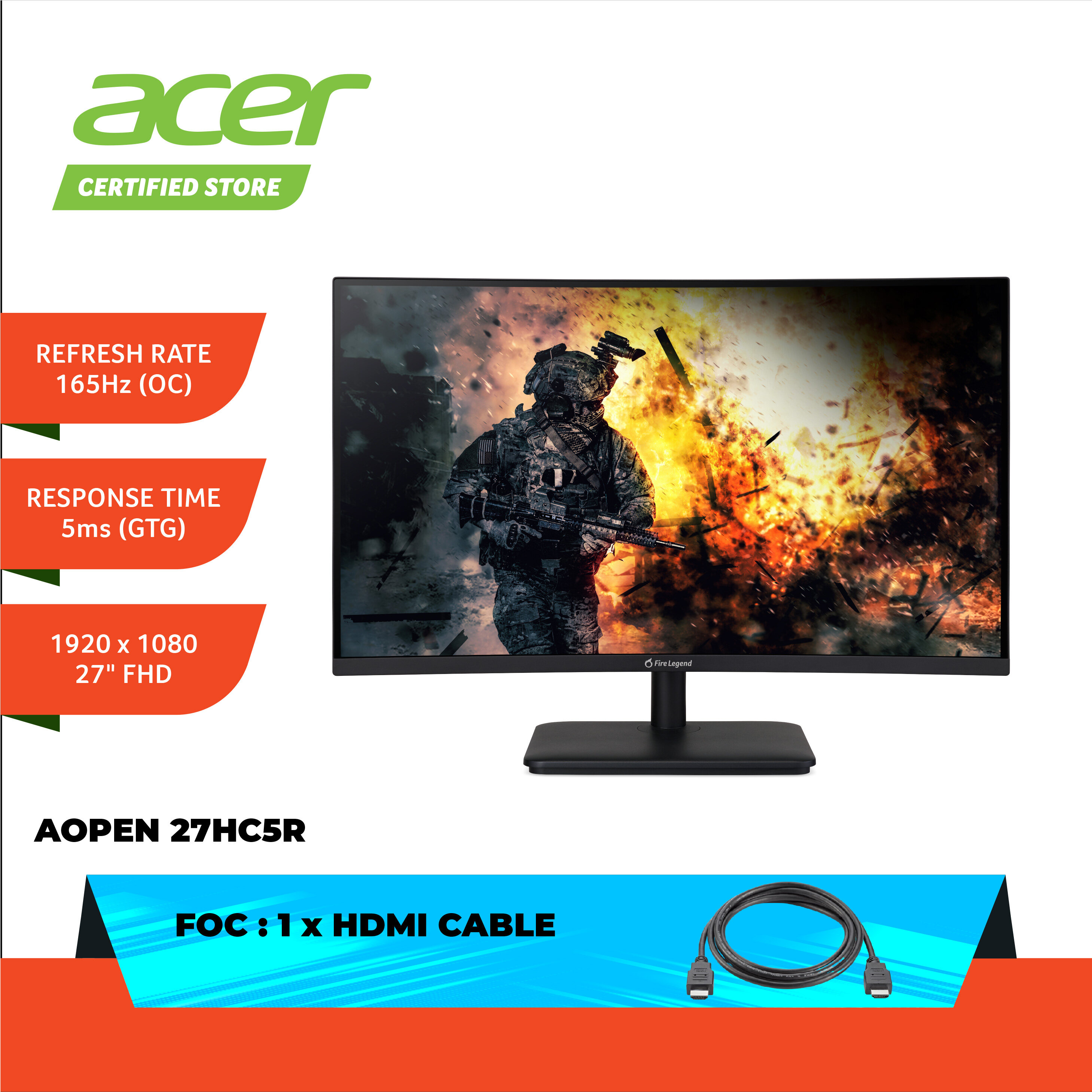 monitor aopen 27hc5r