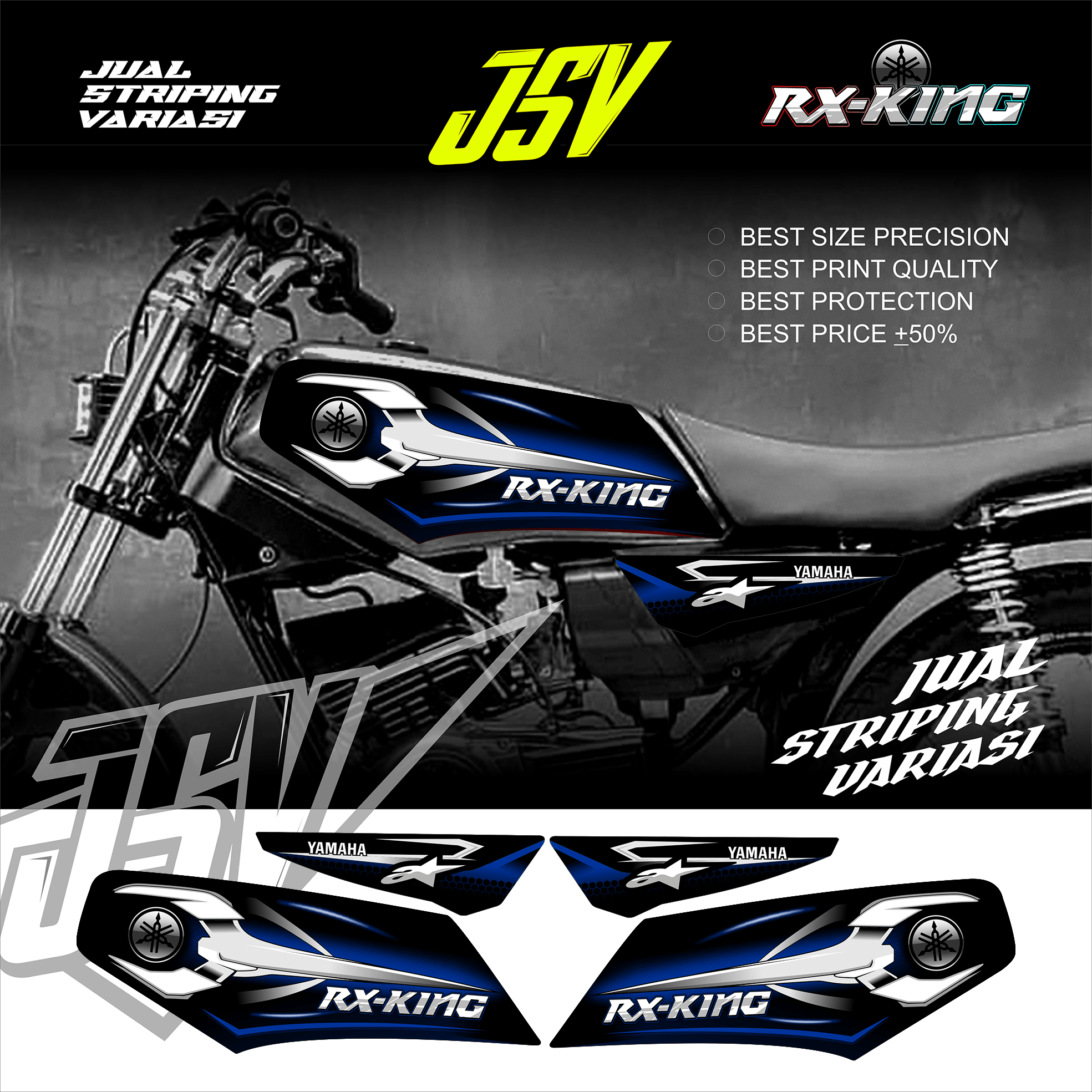 Harga Striping Rx King 03 Biru Terbaru Oktober 22 Biggo Indonesia