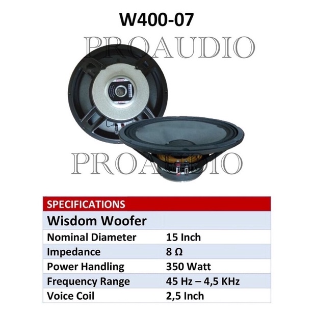 subwoofer wisdom 15 inch