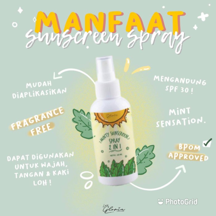 harga minty sunscreen spray