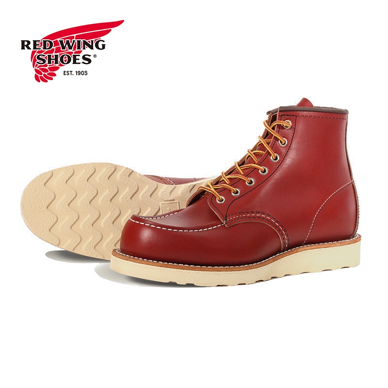 大人気☆ 美品四角犬タグ RED WING Classic Moc No.8179 7E | ochge.org