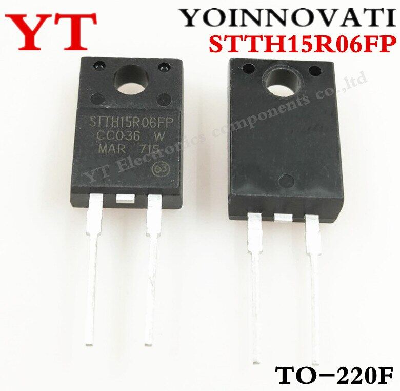 5pcs/lot STTH15R06FP = DACOSFF1506 TO-220F-2 LCD Fast Recovery Diode in Stock 