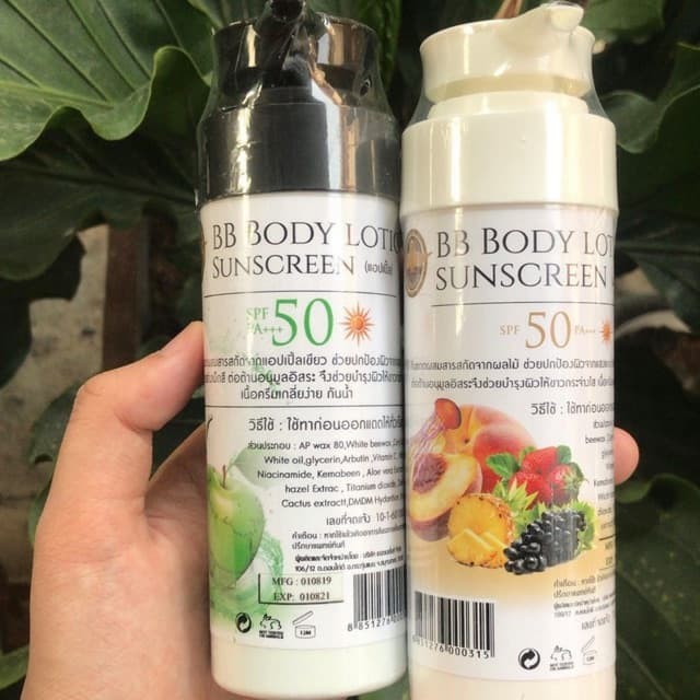 bb body lotion sunscreen