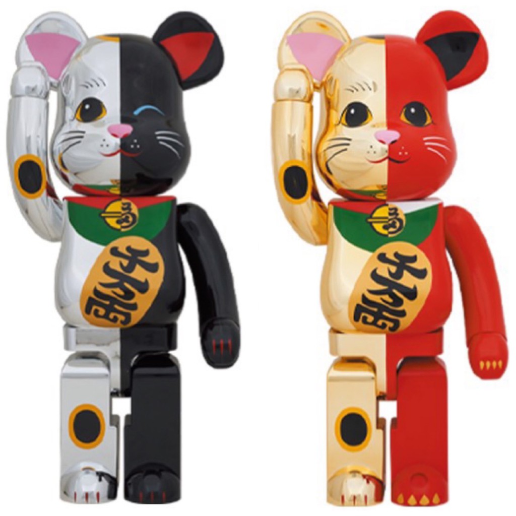 BE@RBRICK 招き猫 千万両 金 × 開運 銀 100％ & 400％ | syn-athina.gr