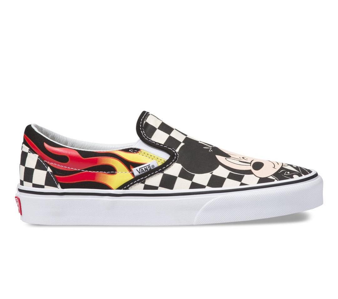 minnie slip on vans