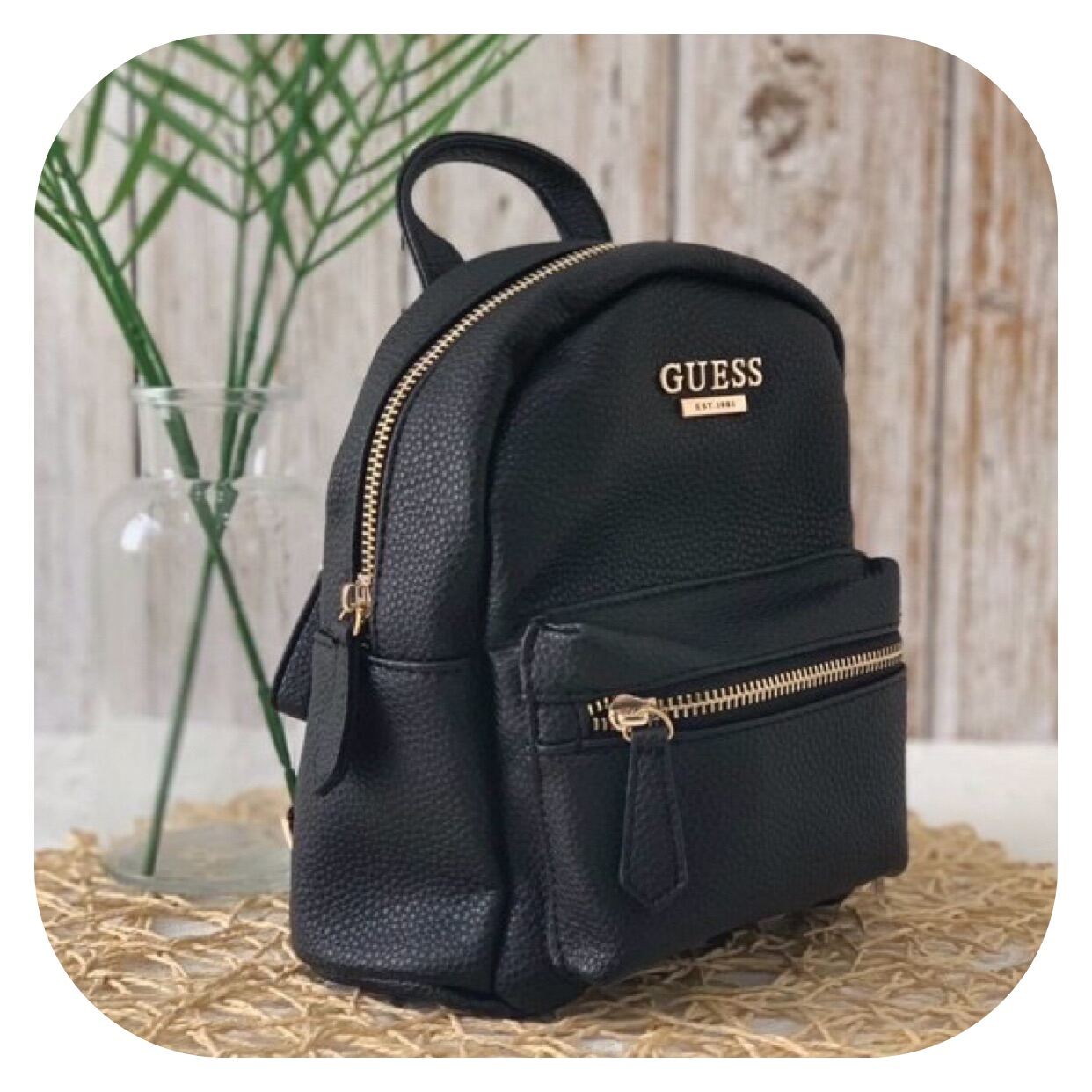 guess kacee mini logo backpack