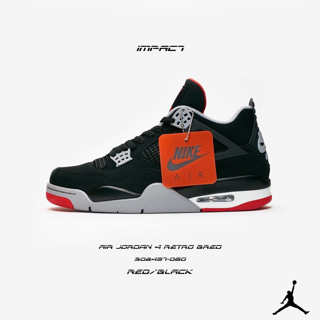 air jordan 4 retro black and red