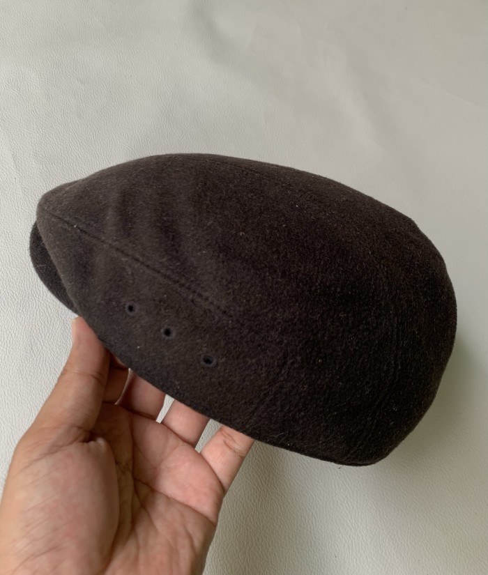 mens black wool flat cap