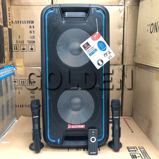 speaker portable asatron 10 inch