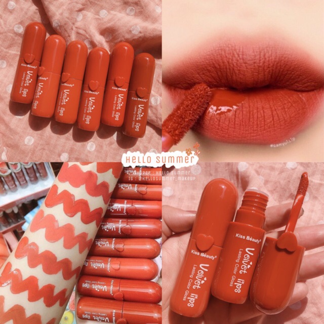 kiss beauty velvet matte lip gloss