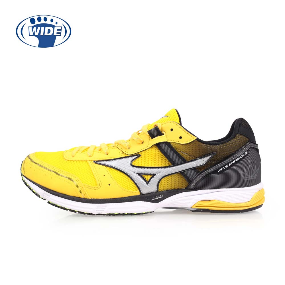 mizuno wave emperor 3-wide皇速-男路跑鞋-宽楦 美津浓 黄黑@j1ga18