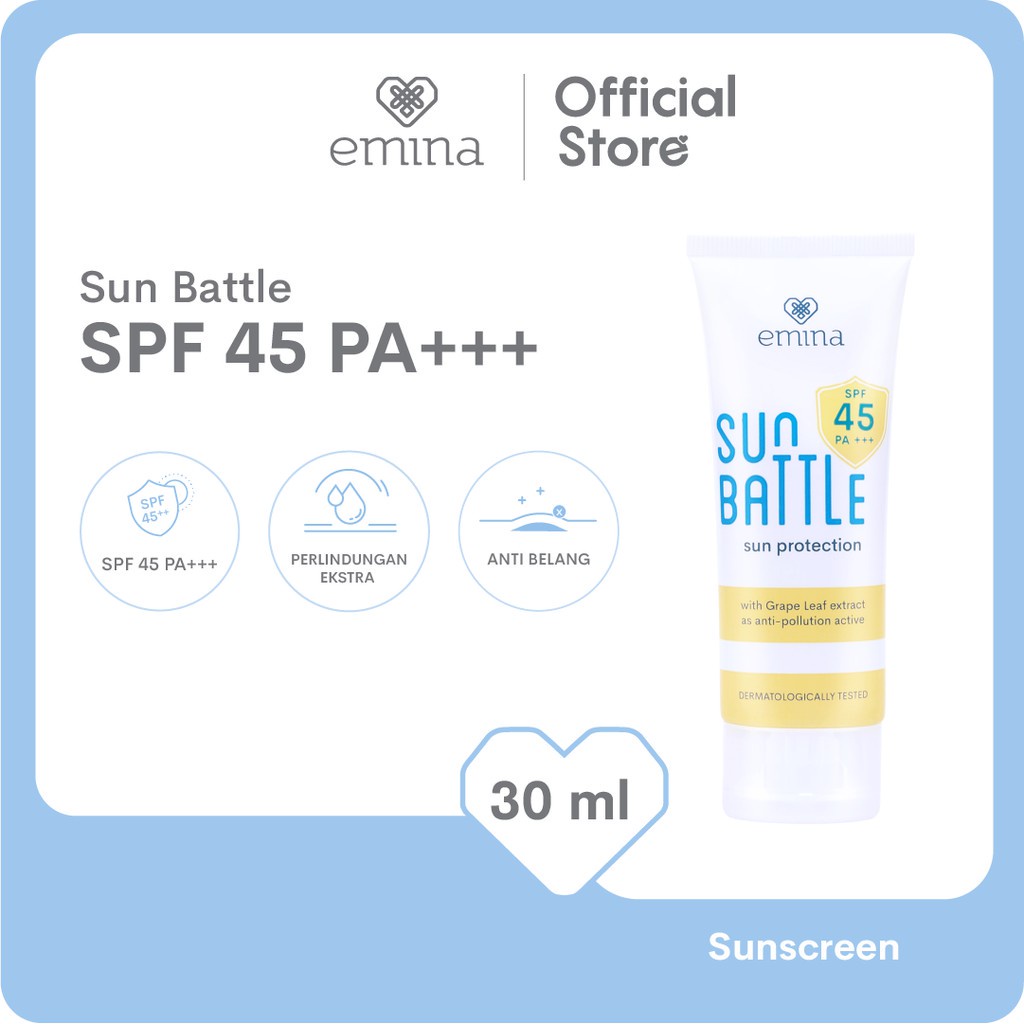 harga sunscreen emina spf 45