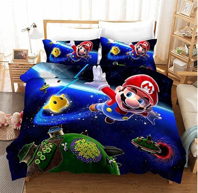 super mario bros duvet cover