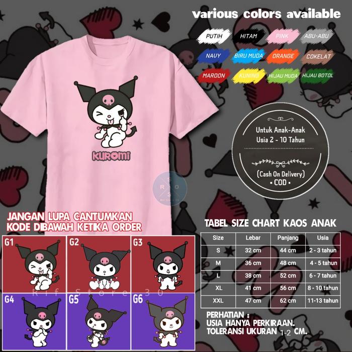 Harga Kuromi Shirt Anak Terbaru Juli 