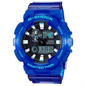 【casio】g-shock 透色渐层休闲表-潮汐 (gax-100msa-2a)