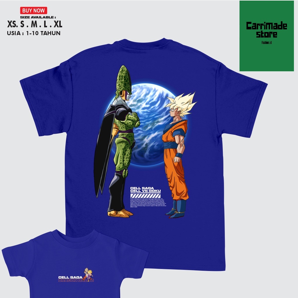 blue dragon ball z shirt