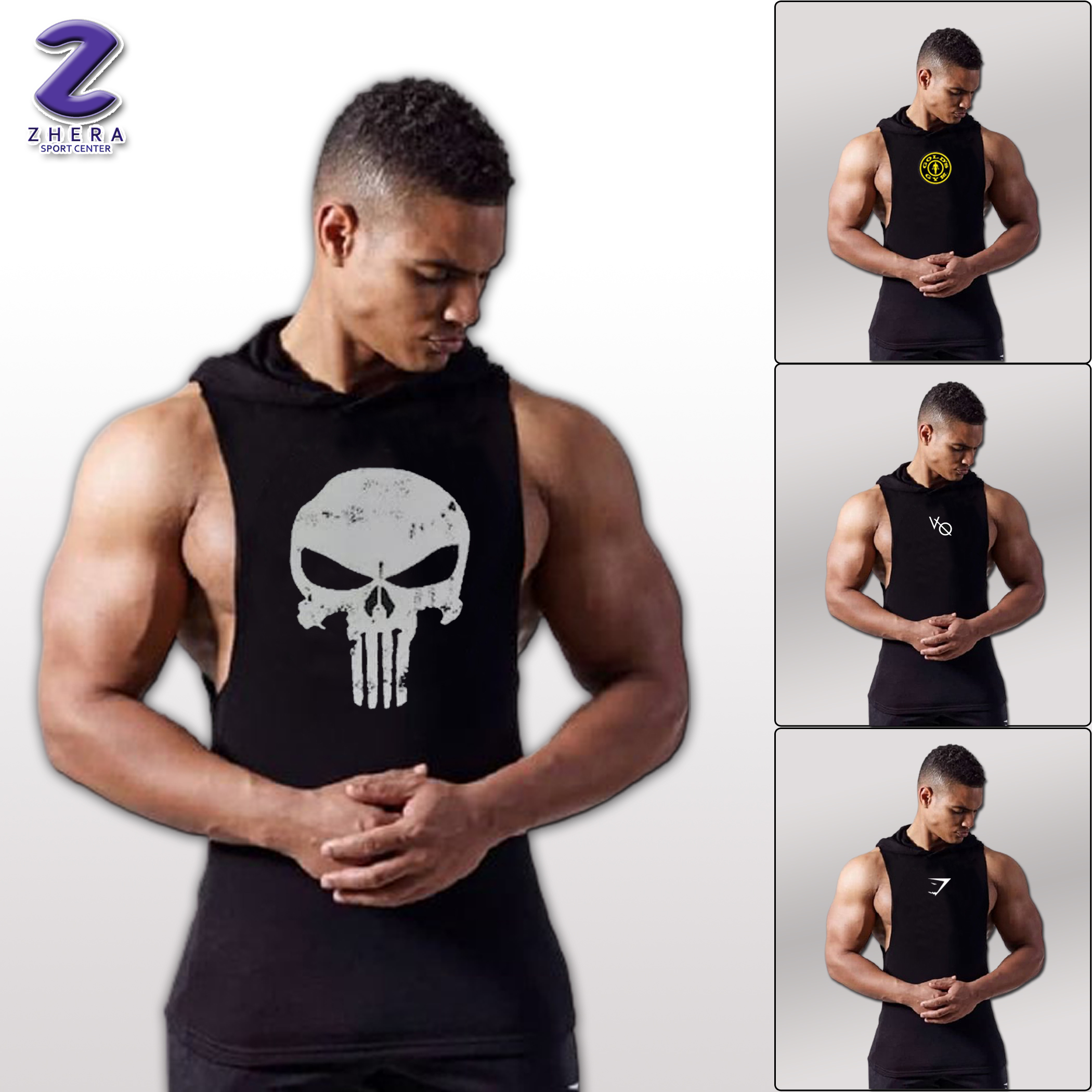 Harga Kaos Gym Pria Fitness Hoodie 