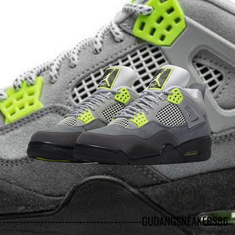 neon green jordan 4