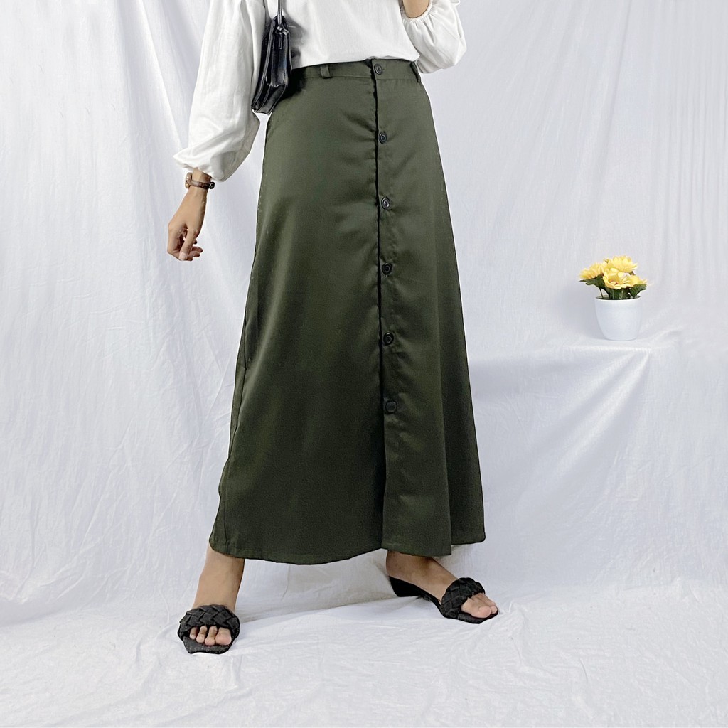 rok button skirt