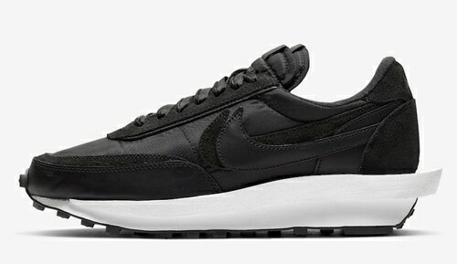 nike sacai waffle black and white