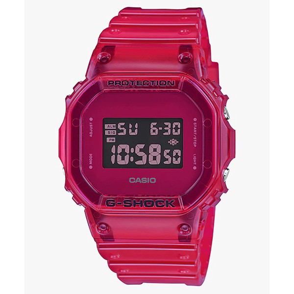 g shock petak jelly biru